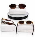 Lunettes de soleil ovales élégantes