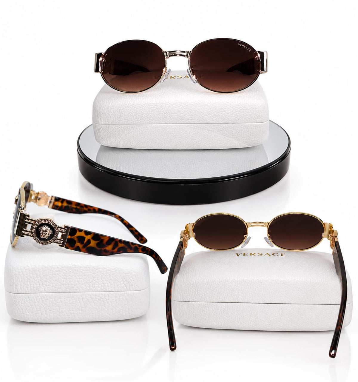 Lunettes de soleil ovales élégantes